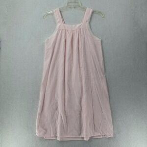 Vintage Glencraft Lingerie Union Label Nightgown LARGE Trad Cotton Pink‎ Lace